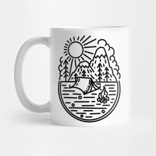 Hiking Camping Lake Life Mug